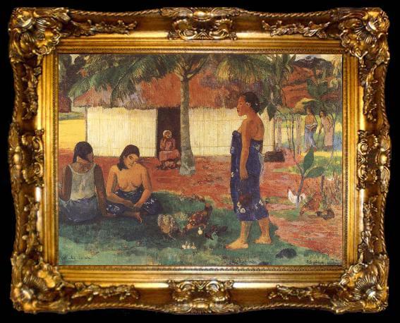framed  Paul Gauguin Why are you anger, ta009-2